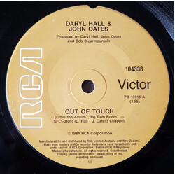 Daryl Hall & John Oates Out Of Touch USED VINYL 7INCH 45 RPM SINGLE