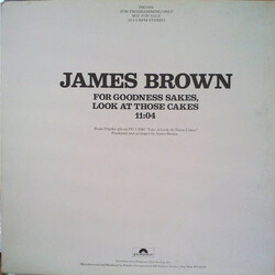 James Brown For Goodness Sakes, Look At Those Cakes USED VINYL 12INCH 33 S RPM PROMO STEREO