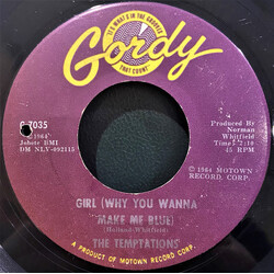 The Temptations Girl (Why You Wanna Make Me Blue) Vinyl USED
