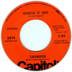 Tavares Check It Out / The Judgment Day USED VINYL 7INCH 45 RPM SINGLE