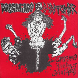 Godstomper / Dos Amigos (3) Chainsawed Hipster Splatterfest Vinyl 7" USED