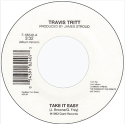 Travis Tritt Take It Easy Vinyl 7" USED