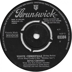 Bing Crosby White Christmas USED VINYL 7INCH 45 RPM SINGLE REISSUE