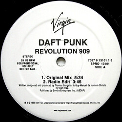 Daft Punk Revolution 909 USED VINYL 12INCH PROMO 33 S RPM