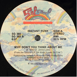 Instant Funk Why Don't You Think About Me / Slam Dunk The Funk USED VINYL 12INCH 33 S RPM