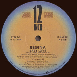 Regina (2) Baby Love USED VINYL 12INCH 33 S RPM SINGLE
