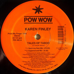 Karen Finley Tales Of Taboo USED VINYL 12INCH 33 S RPM STEREO