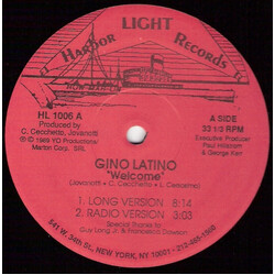 Gino Latino Welcome / Yo USED VINYL 12INCH 33 S RPM