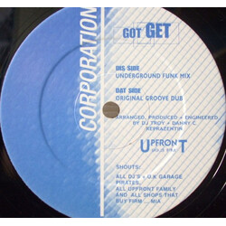 Corporation Got 2 Get USED VINYL 12INCH