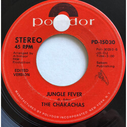 Chakachas Jungle Fever USED VINYL 7INCH 45 RPM SINGLE PROMO STEREO MONO