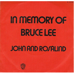 John And Rosalind In Memory Of Bruce Lee USED VINYL 7INCH 45 RPM