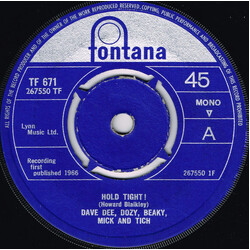 Dave Dee, Dozy, Beaky, Mick & Tich Hold Tight! USED VINYL 7INCH 45 RPM SINGLE MONO