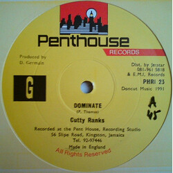 Cutty Ranks Dominate Vinyl 12" USED