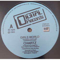 Chartz Girls World USED VINYL 12INCH 45 RPM LIMITED EDITION REISSUE