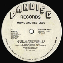 Young & Restless Poison Ivy USED VINYL 12INCH PROMO 33 S RPM