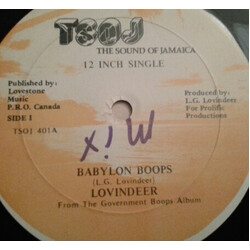 Lloyd Lovindeer Babylon Boops USED VINYL 12INCH 45 RPM