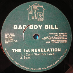 Bad Boy Bill The 1st Revelation USED VINYL 12INCH 33 S RPM
