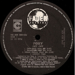 Foxy / Peter Brown (2) Get Off / Dance With Me USED VINYL 33 S RPM MAXI-SINGLE PROMO 12INCH