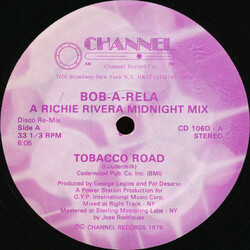 Bob-A-Rela Tobacco Road / Why Does It Rain? USED VINYL 12INCH 33 S RPM STEREO
