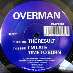 Overman (2) The Result USED VINYL 12INCH 45 RPM