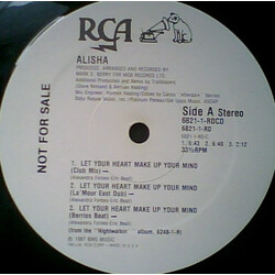 Alisha Let Your Heart Make Up Your Mind USED VINYL 12INCH 33 S RPM PROMO