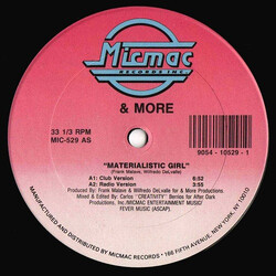 & More Materialistic Girl USED VINYL 12INCH 33 S RPM