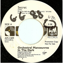 Orchestral Manoeuvres In The Dark Secret USED VINYL 7INCH 45 RPM PROMO STYRENE
