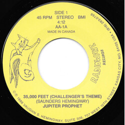 Jupiter Prophet 35,000 Feet (Challenger's Theme) / Sayanata Vondata USED VINYL 7INCH 45 RPM SINGLE STEREO