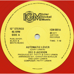 Dee D. Jackson Automatic Lover Vinyl 12" USED