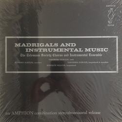 The Telemann Society Chorus / Telemann Society Orchestra Madrigals And Instrumental Music Vinyl LP USED
