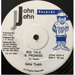 Saba Tooth / Frankie Sly Big Talk & Promise / Grab It Up Vinyl 12" USED