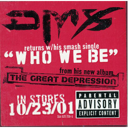 DMX Who We Be USED VINYL 12INCH 33 S RPM SINGLE STEREO