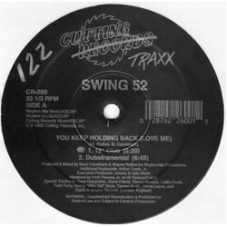 Swing 52 You Keep Holding Back (Love Me) USED VINYL 12INCH 33 S RPM