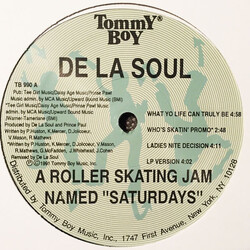 De La Soul A Roller Skating Jam Named "Saturdays" USED VINYL 12INCH 33 S RPM SINGLE REISSUE