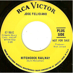 José Feliciano Hitchcock Railway / Hi-Heel Sneakers USED VINYL 7INCH 45 RPM PROMO