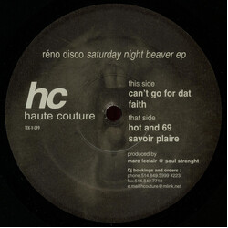 Reno Disco Saturday Night Beaver EP USED VINYL 12INCH 33 S RPM EP