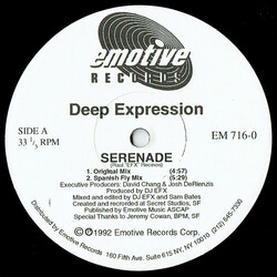 Deep Expression Serenade USED VINYL 12INCH 33 S RPM