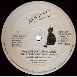 Chris Westbrook Walkin On A Thin Line USED VINYL 12INCH 33 S RPM