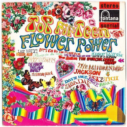 Various Top Fifteen Flower Power Vinyl LP USED