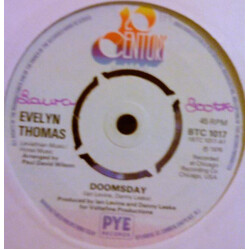 Evelyn Thomas Doomsday USED VINYL 7INCH SINGLE 45 RPM