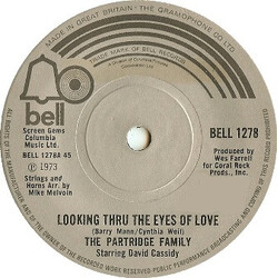 The Partridge Family / David Cassidy Looking Thru The Eyes Of Love USED VINYL 7INCH SINGLE