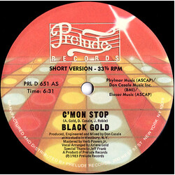 Black Gold C'mon Stop USED VINYL 12INCH 33 S RPM