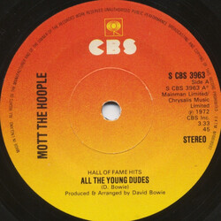 Mott The Hoople All The Young Dudes / Roll Away The Stone USED VINYL 7INCH 45 RPM SINGLE