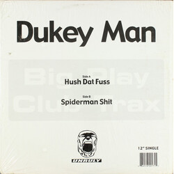 DukeyMan Hush Dat Fuss USED VINYL 12INCH 33 S RPM SINGLE