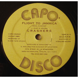 Crashers Flight To Jamaica (Cool Runings) USED VINYL 12INCH 33 S RPM
