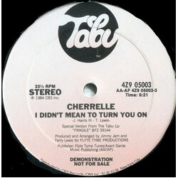 Cherrelle I Didn't Mean To Turn You On USED VINYL 12INCH 33 S RPM PROMO