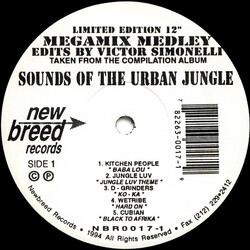 Various Sounds Of The Urban Jungle (Megamix Medley / Jungle Breaks) USED VINYL 12INCH LIMITED EDITION