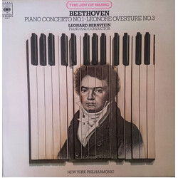 Ludwig van Beethoven / Leonard Bernstein / New York Philharmonic Piano Concerto No.1 - Leonore Overture No.3 Vinyl LP USED
