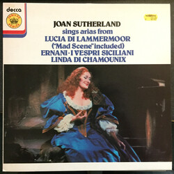 Joan Sutherland Arias From Lucia di Lammermoor, Ernani, I Vespri Siciliani, Linda di Chamounix Vinyl LP USED
