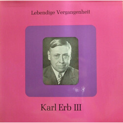 Karl Erb Lebendige Vergangenheit - Karl Erb III Vinyl LP USED